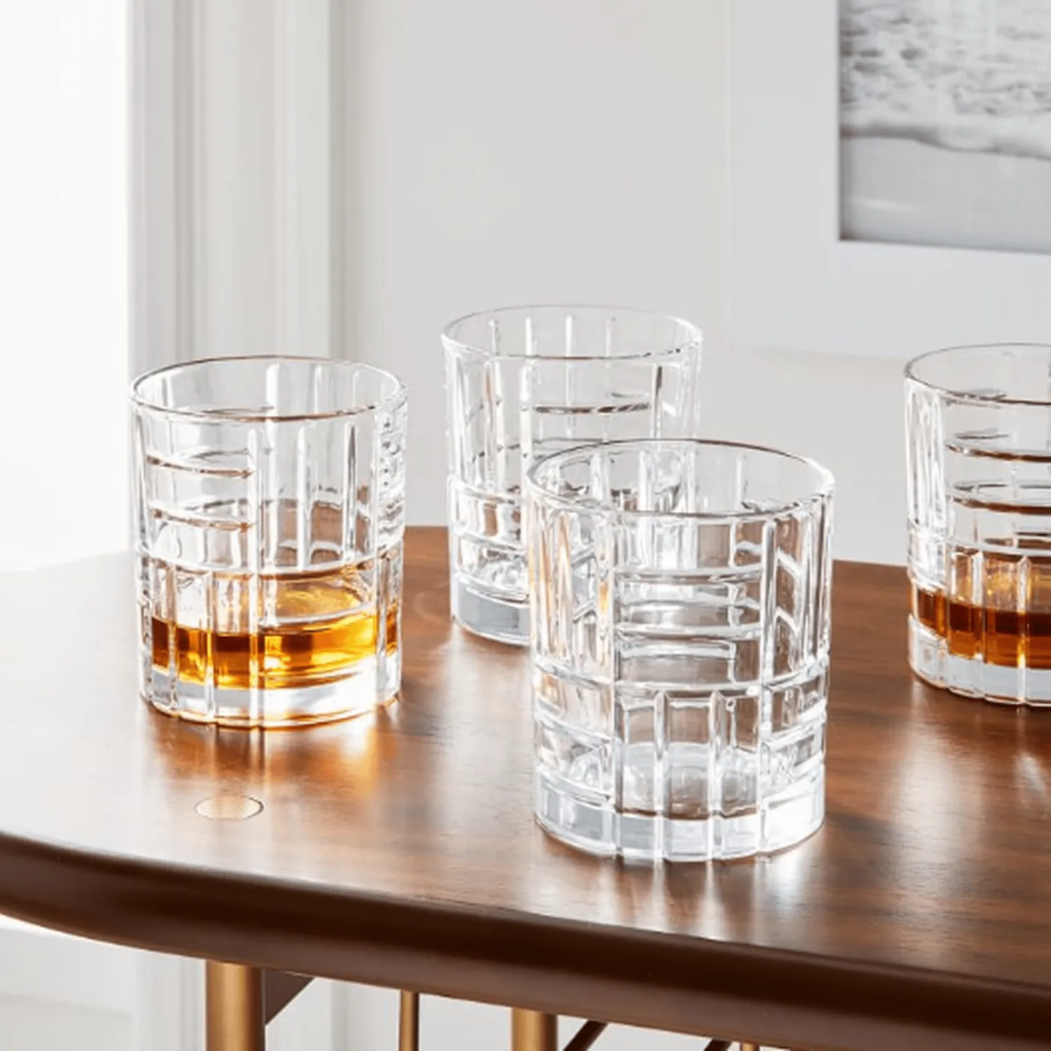 Godinger Mosaic whiskyglas 4 stk klar