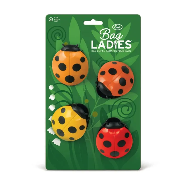 Fred Bag Ladies poseclips mariehøne 4-pak