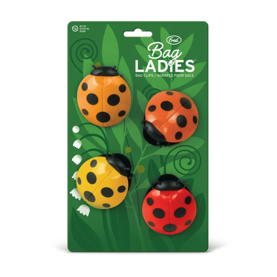 Fred Bag Ladies poseclips mariehøne 4-pak