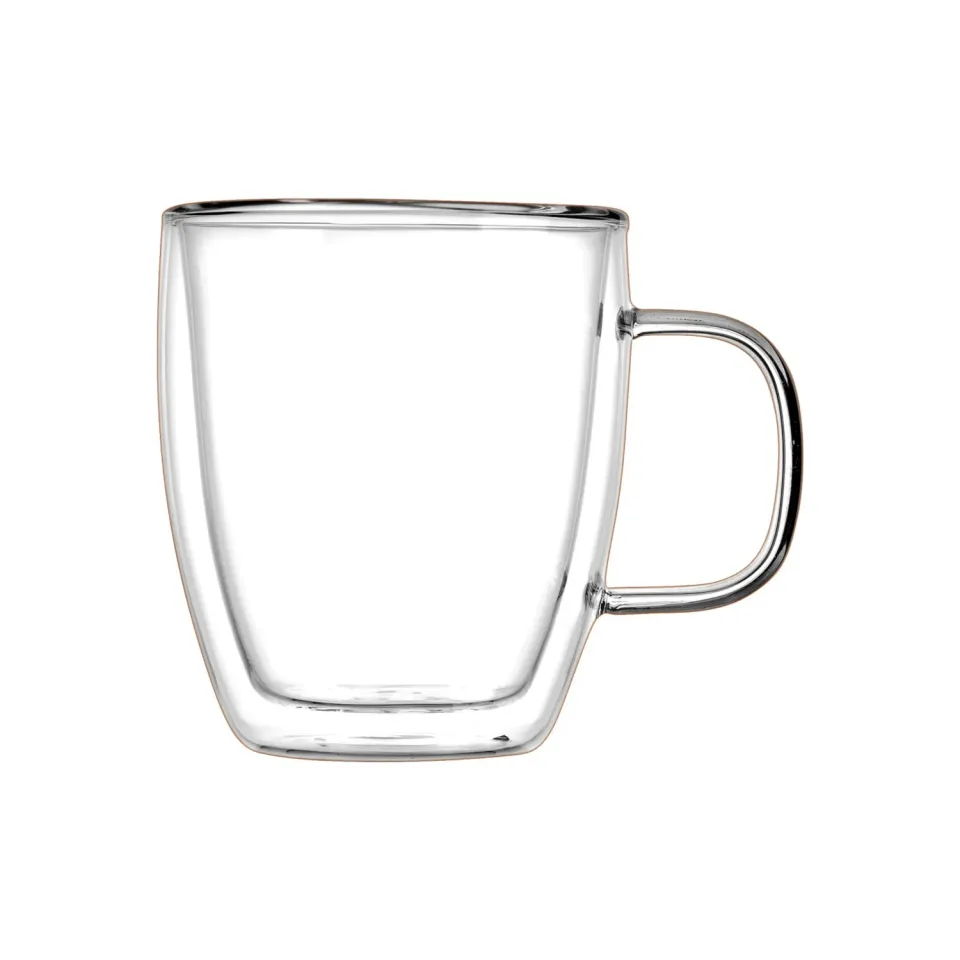 Godinger Double Wall krus 16,5 oz klart glas