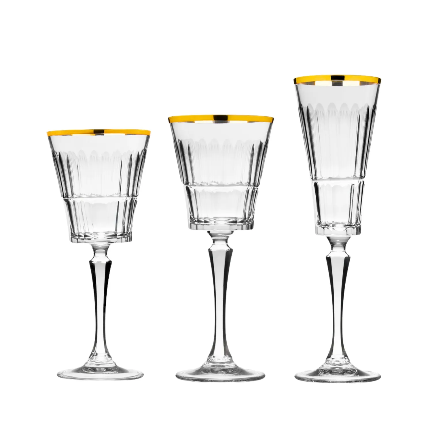 Godinger Regent hvidvinsglas guldkant 4 stk