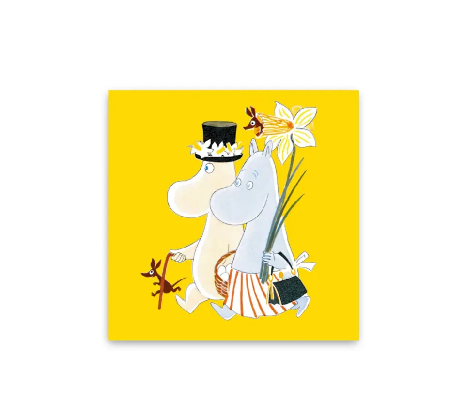 Opto Design Moomin Easter Yellow servietter 20-pak gul