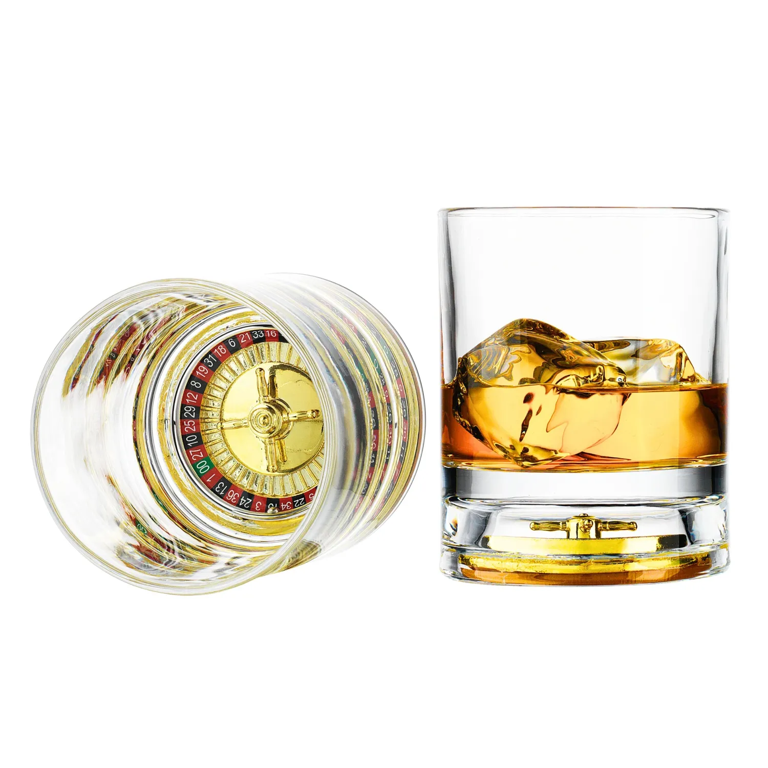 Godinger Roulette Double Old Fashion whiskyglas 2 stk krystal
