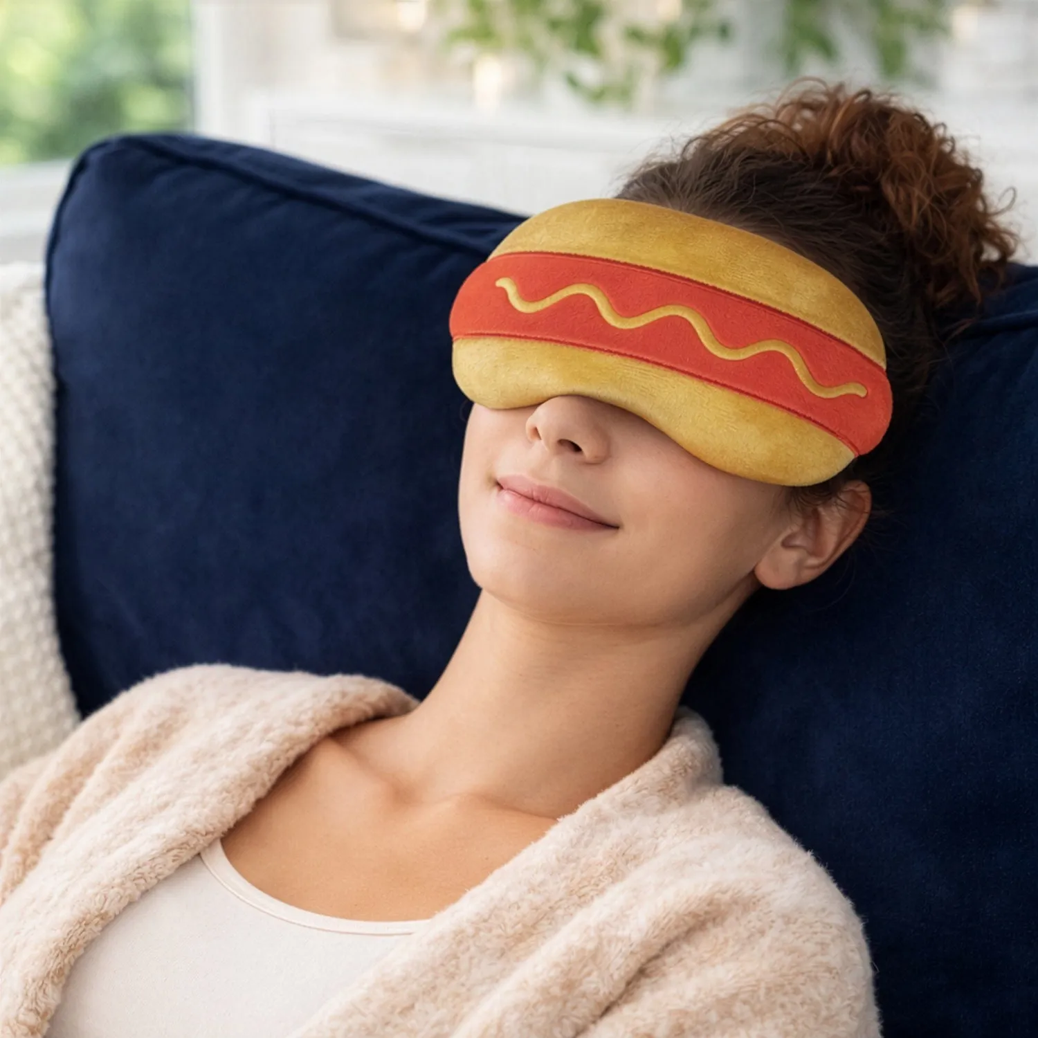 Fred Dream Weenie øjenpude hotdog med lavendel