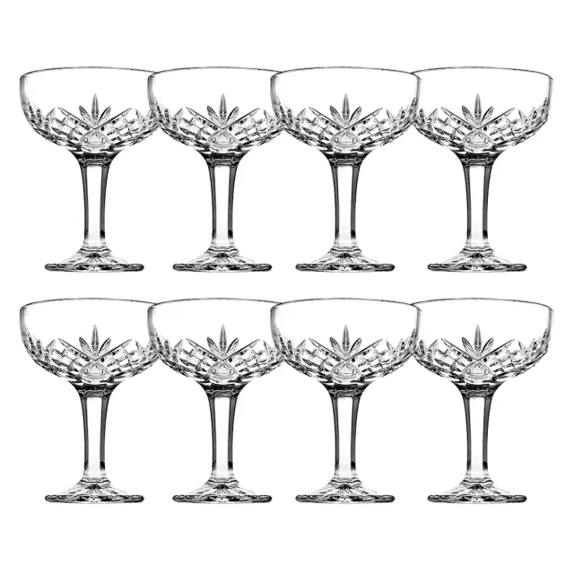 Godinger Dublin champagnecoupe 8 stk slebet krystal