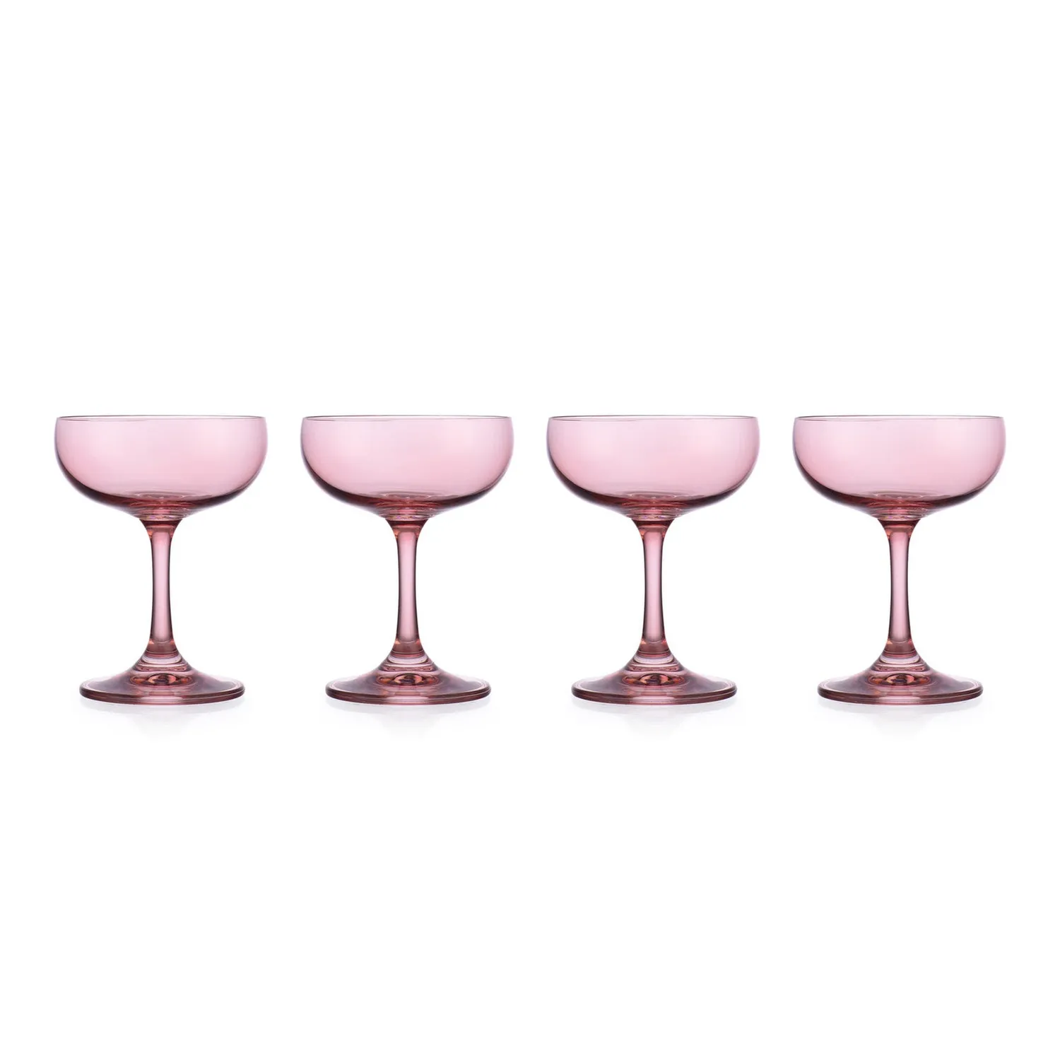 Godinger Veneto champagnecoupe 4 stk rosa glas
