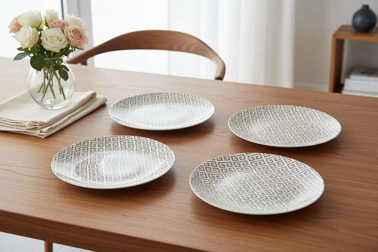 Godinger Geometric middagstallerkener melamin 4 stk