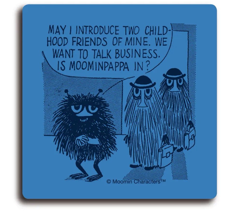 Opto Design Mumitrolden Childhood Friends glasbrik 9x9 cm