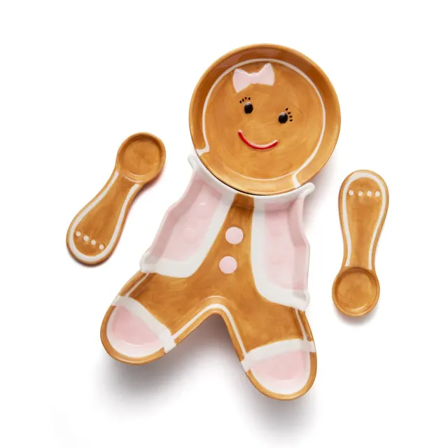 Godinger Mrs Gingerbread serveringsfad med ske