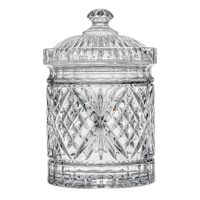 Godinger Dublin opbevaringskrukke stor 51 oz krystal