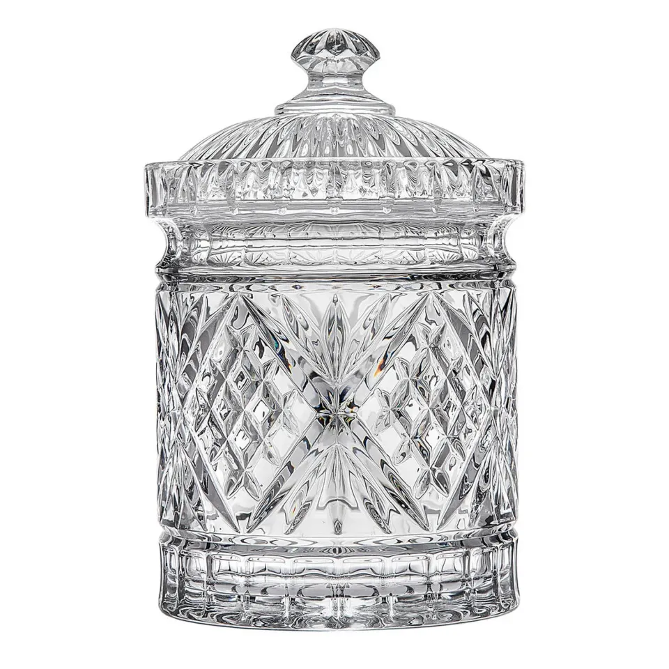 Godinger Dublin opbevaringskrukke stor 51 oz krystal