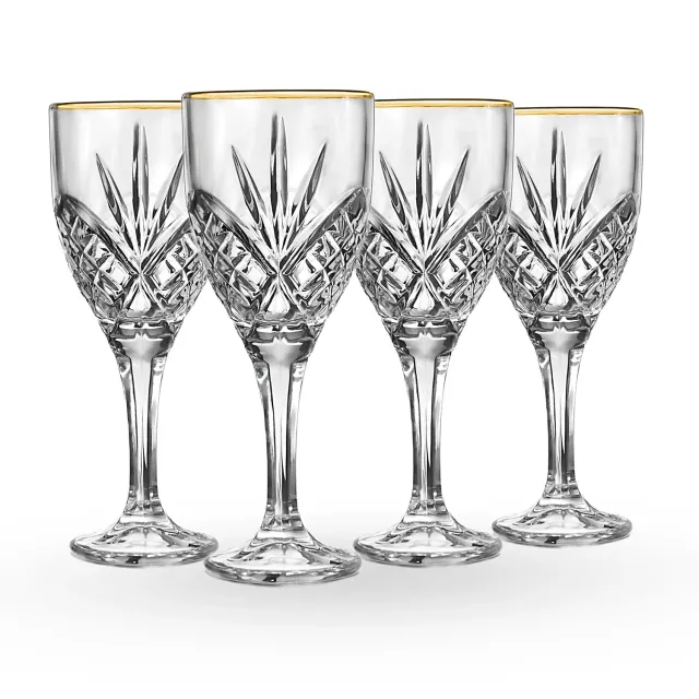 Godinger Dublin Gold Rim pokal 4 stk 10 oz