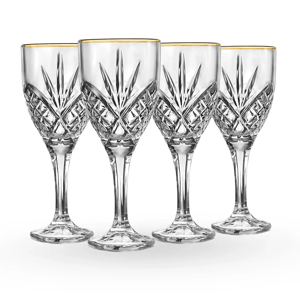 Godinger Dublin Gold Rim pokal 4 stk 10 oz