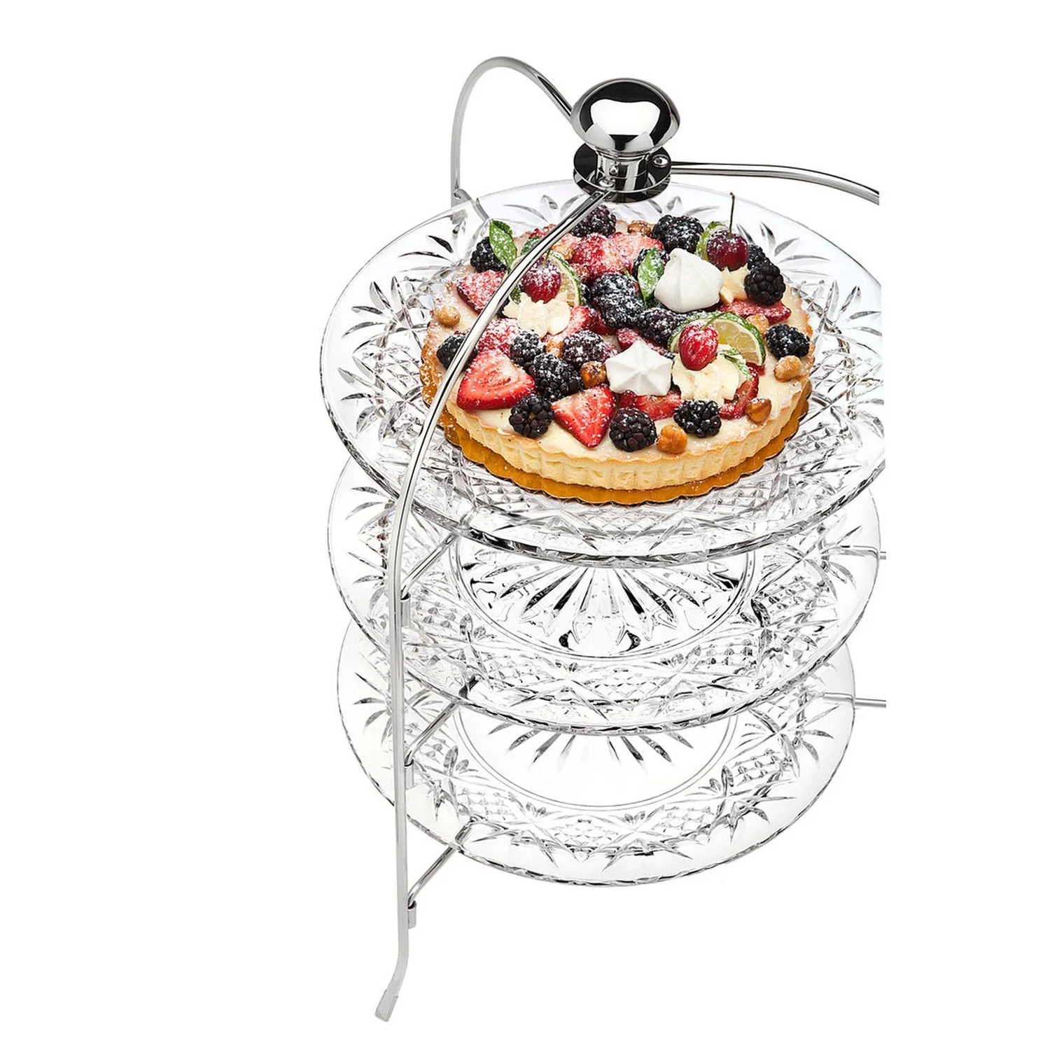 Godinger Dublin etagere krystal 3 etager rund