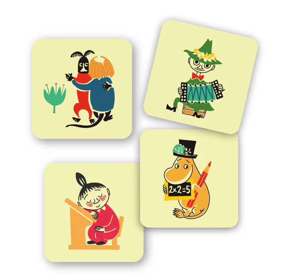 Opto Design Moomin 50s Pattern bordskånere 4-pak