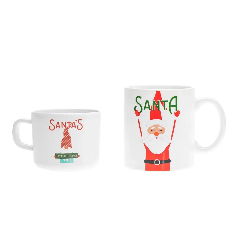 Godinger Santa krussæt 2 stk porcelæn