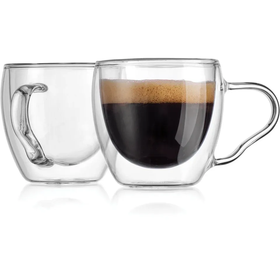 Godinger Espresso dobbeltvægget kop 2 stk klar