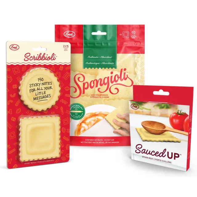 Fred & Friends Ravioli Bundle gavesæt 3 dele pasta