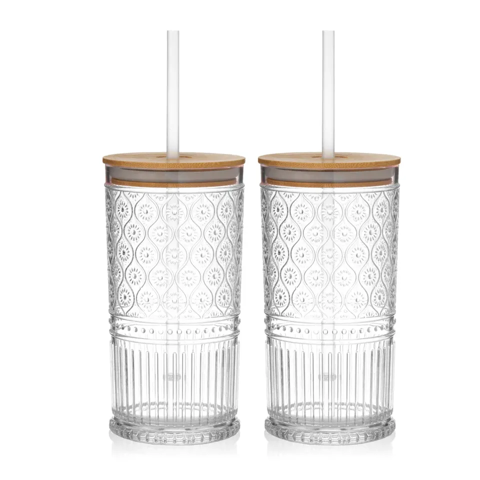 Godinger Claro tumbler klar 2 stk med låg