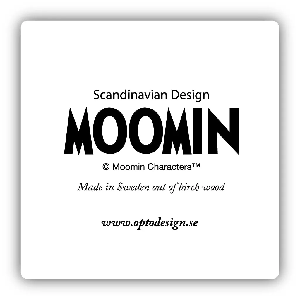 Opto Design Moomin Furious Again bordskåner 9x9 cm