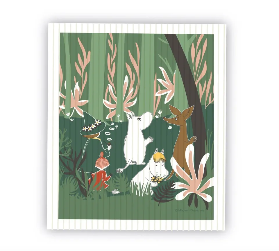 Opto Design Moomin Forest Green karklud 17x14,5 cm grøn