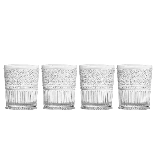 Godinger Claro whiskyglas akryl klar 4 stk 355 ml