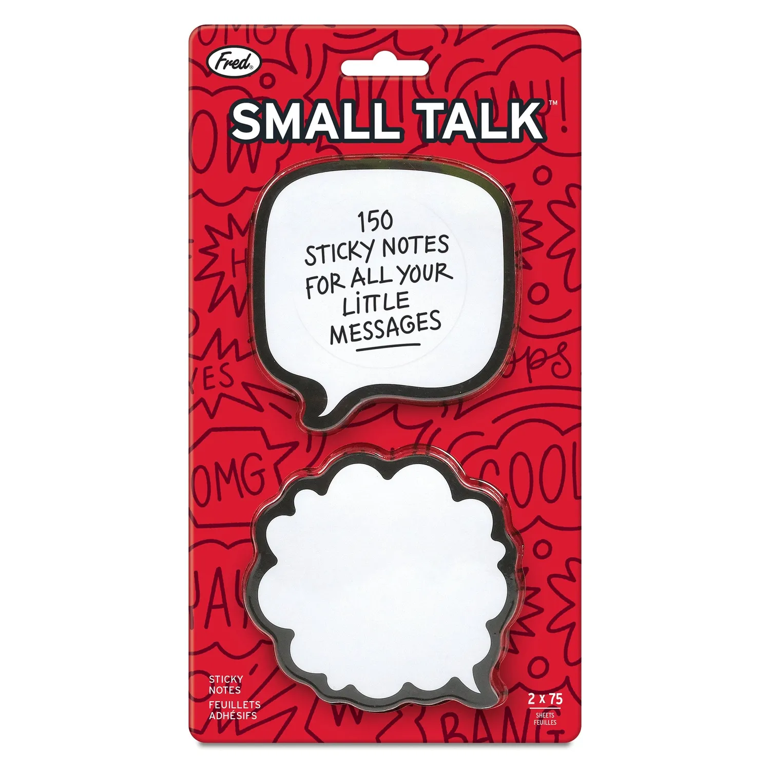 Fred Small Talk sticky notes 2x75 taleboble