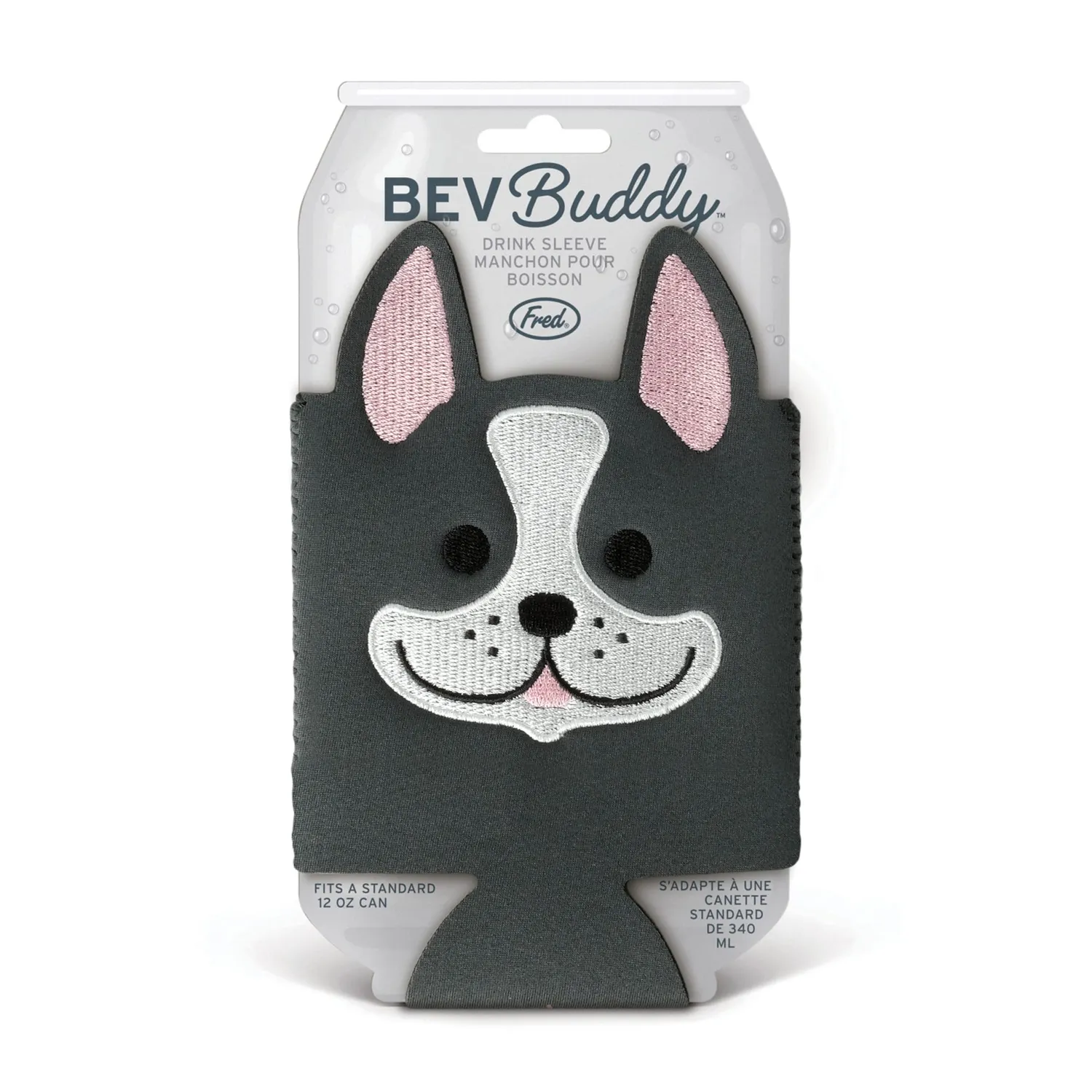 Fred Bev Buddy dåsekøler Boston Terrier neopren