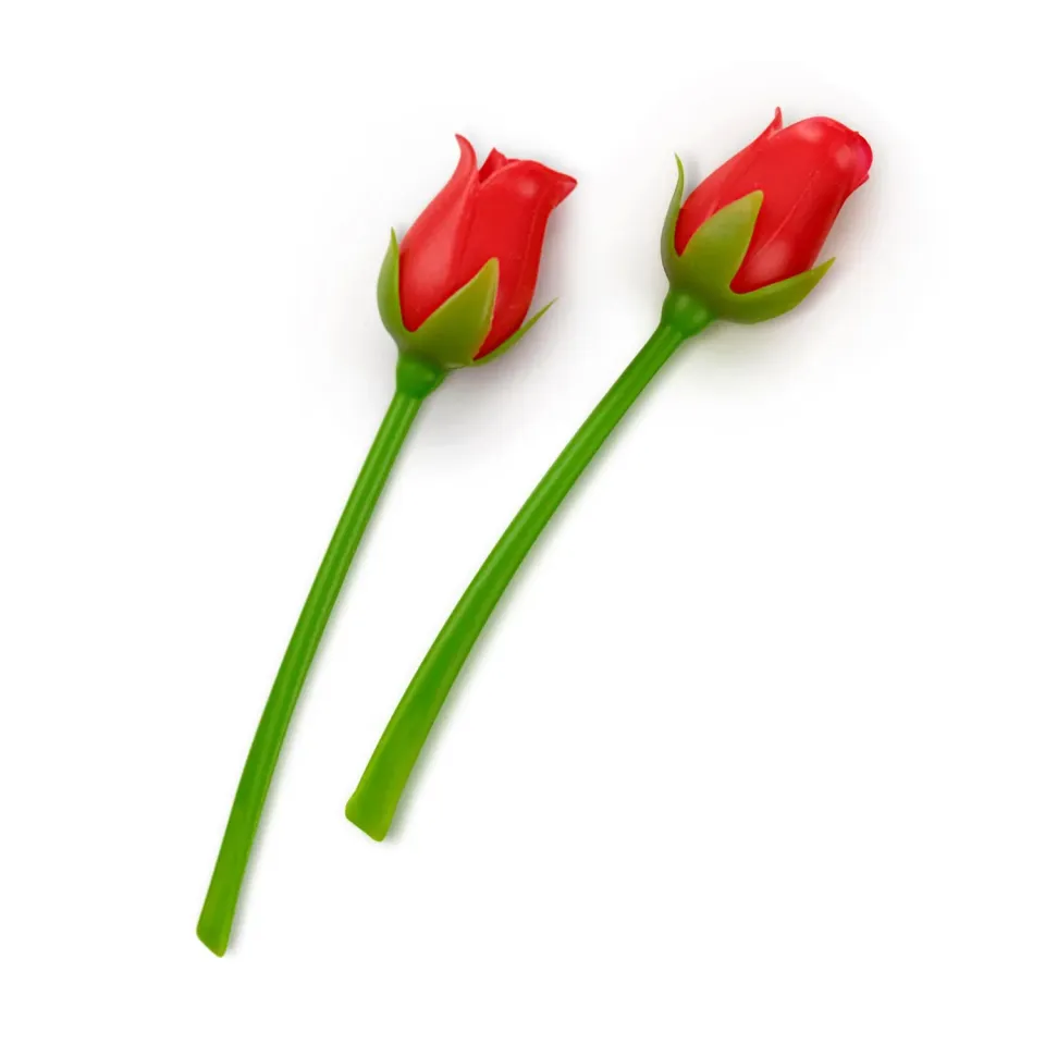 Fred Roses Are Read bogmærke rød rose 2-pak