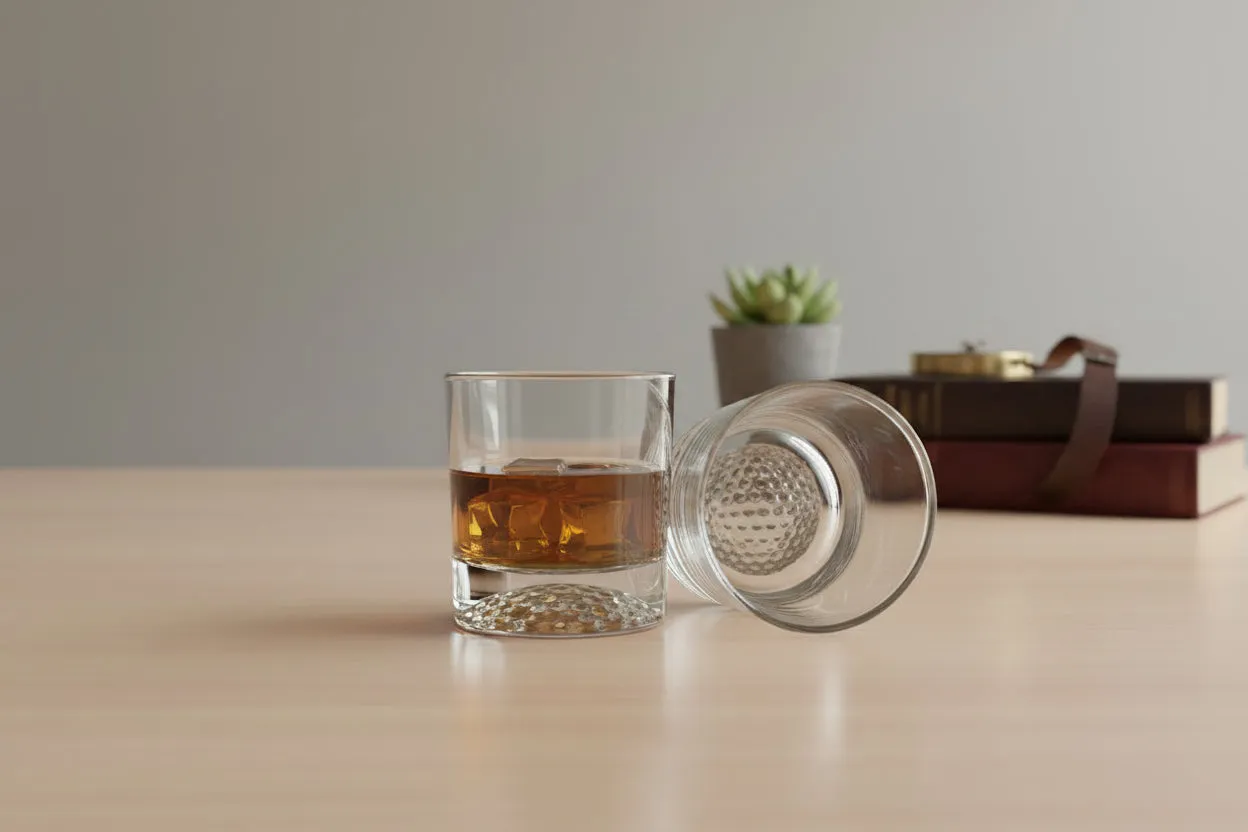 Godinger Golf whiskyglas 30 cl klar krystal 2 stk