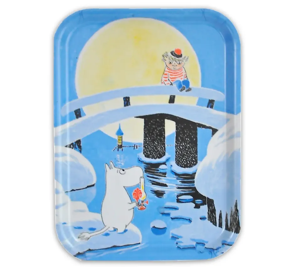 Opto Design Moomin Midwinter bakke 27x20 cm birkefiner