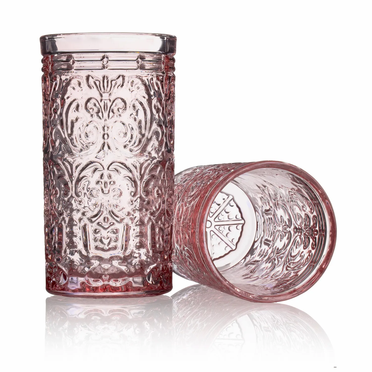 Godinger Jax Pink highballglas 4 stk lyserød krystal