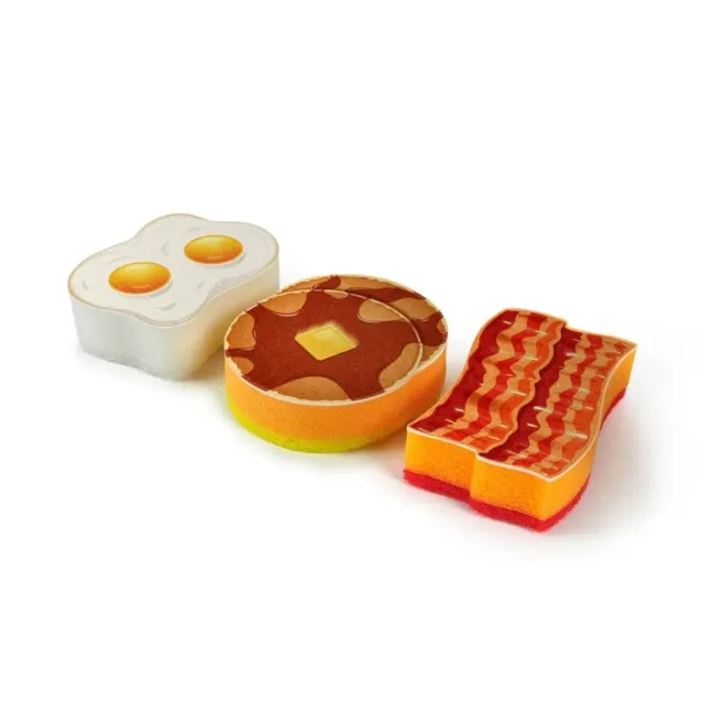 Fred Breakfast Scrub køkkensvamp 3-pak flerlags