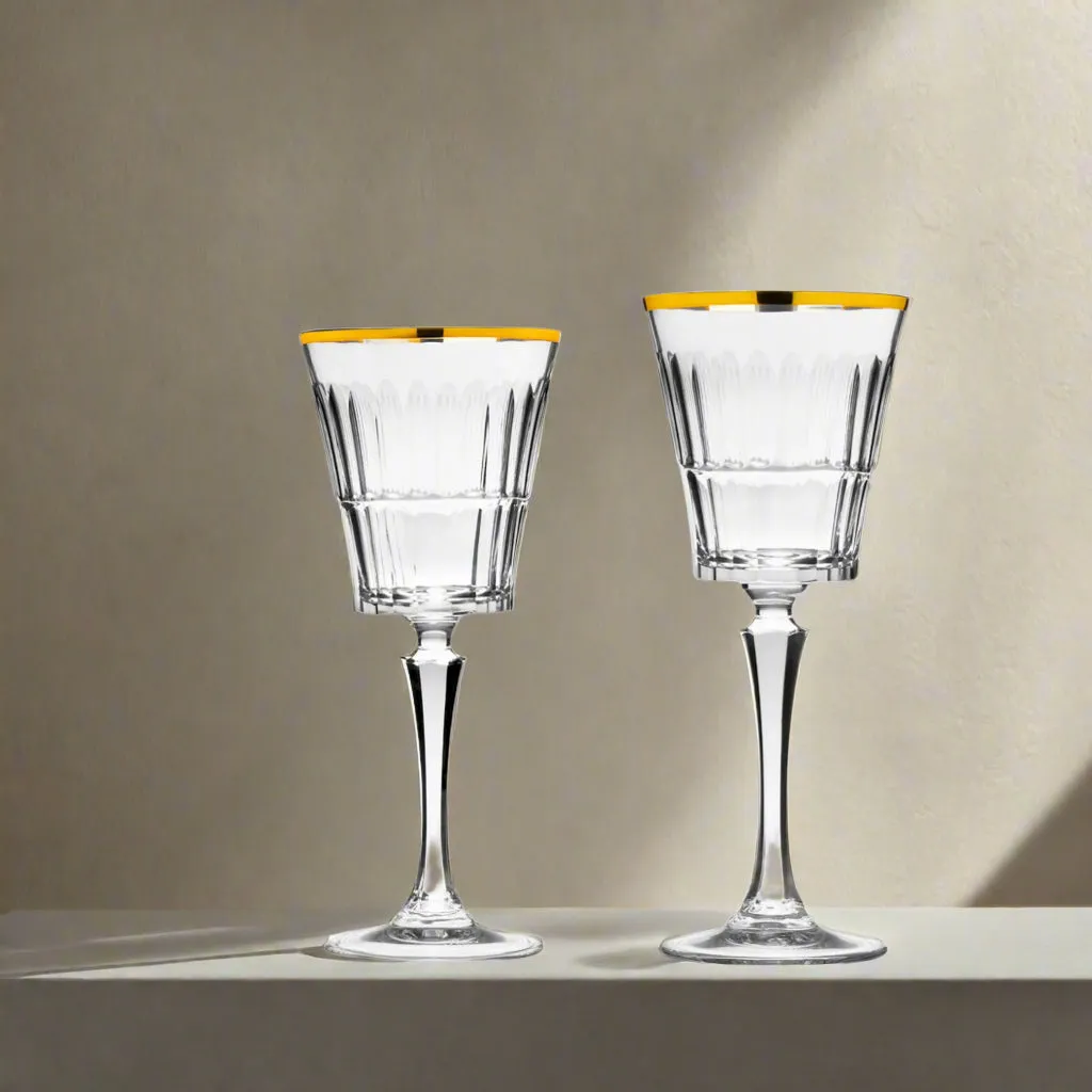 Godinger Regent hvidvinsglas guldkant 4 stk