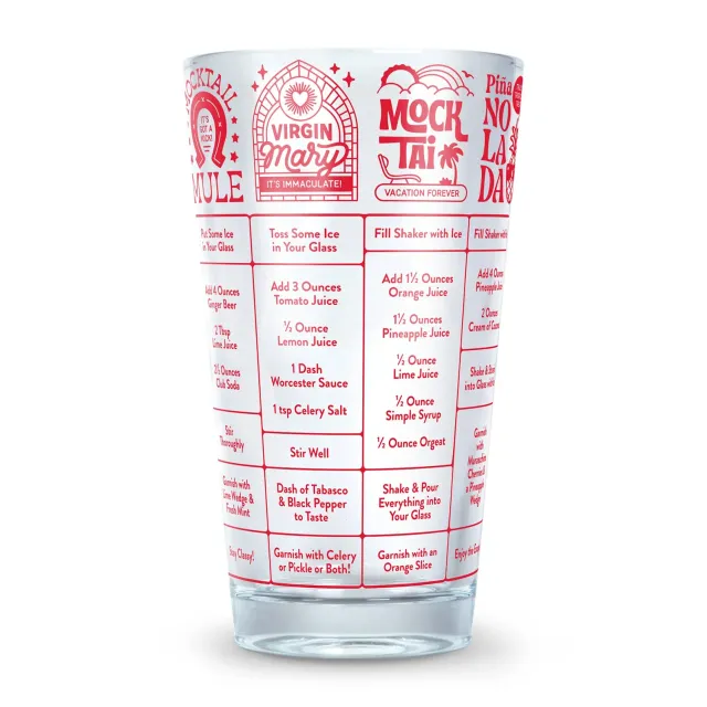 Fred Good Measure Mocktails måleglas 16 oz opskrift