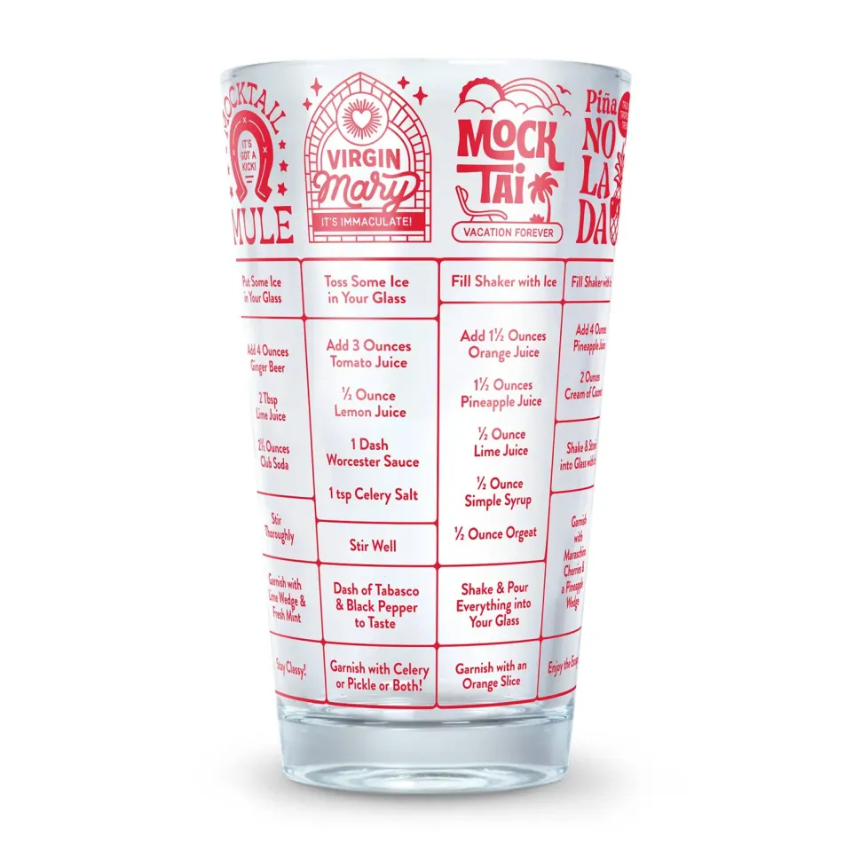 Fred Good Measure Mocktails måleglas 16 oz opskrift