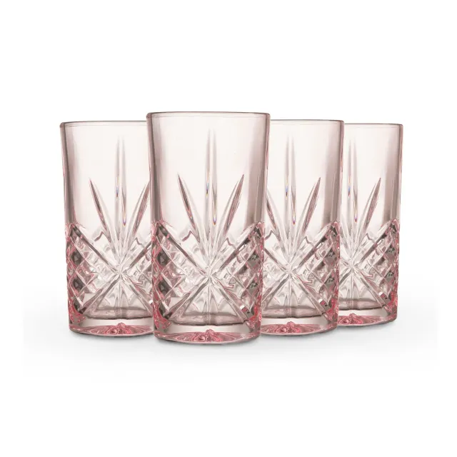 Godinger Dublin highballglas 4 stk rosa 35 cl