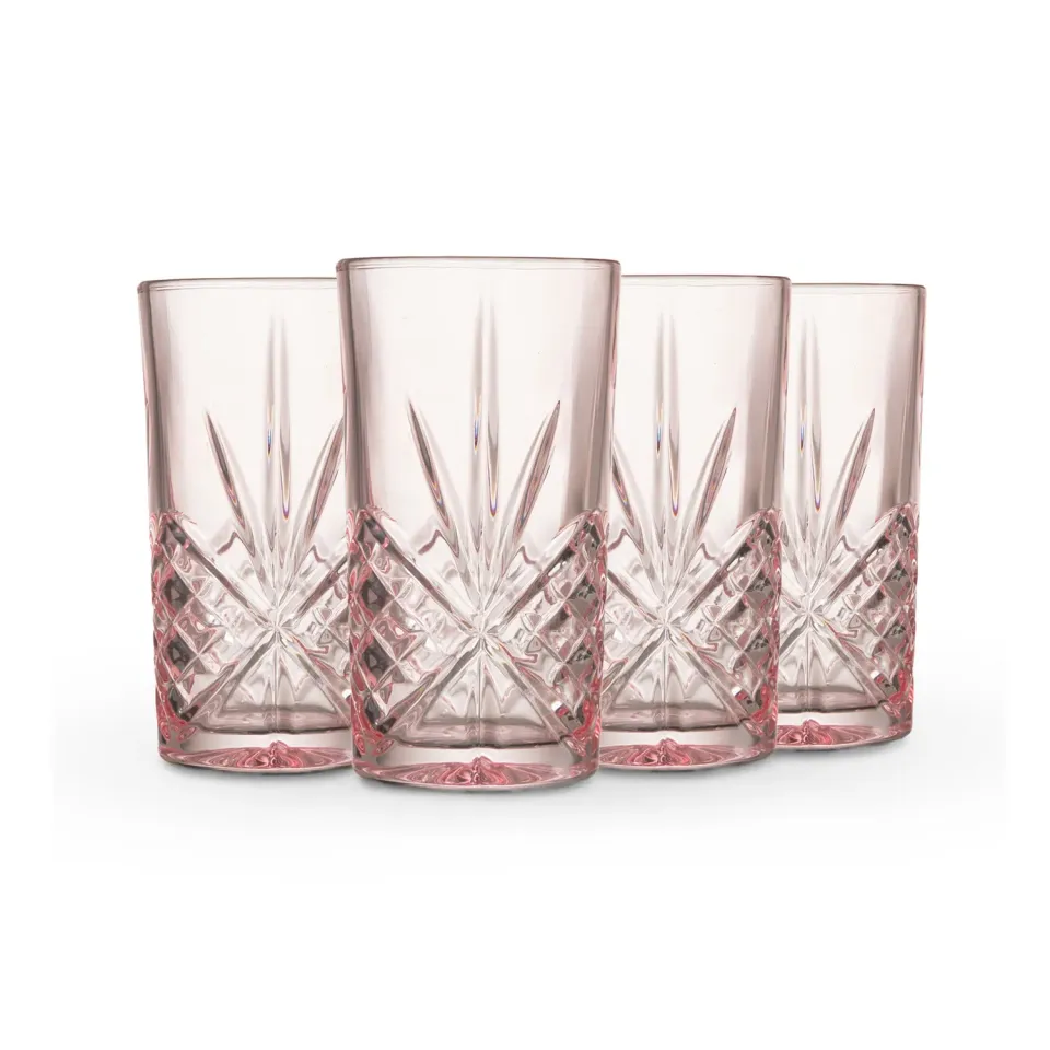Godinger Dublin highballglas 4 stk rosa 35 cl