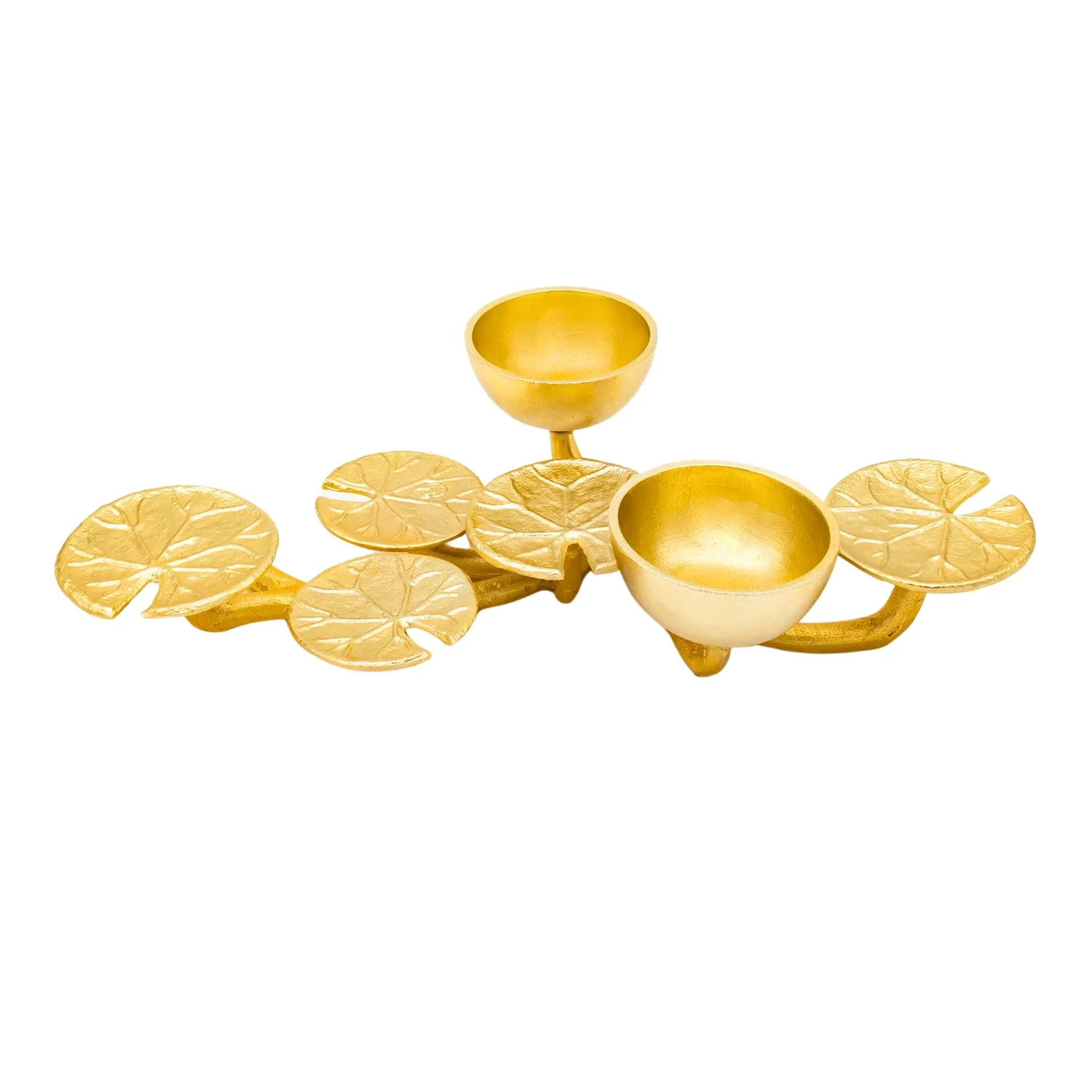 Godinger Lily Pad Centerpiece serveringsstand guld