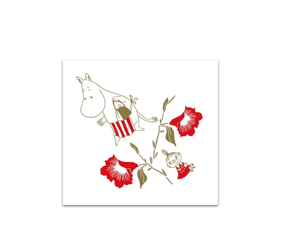 Opto Design Moomin Teaparty Flower servietter 20 stk 33 cm
