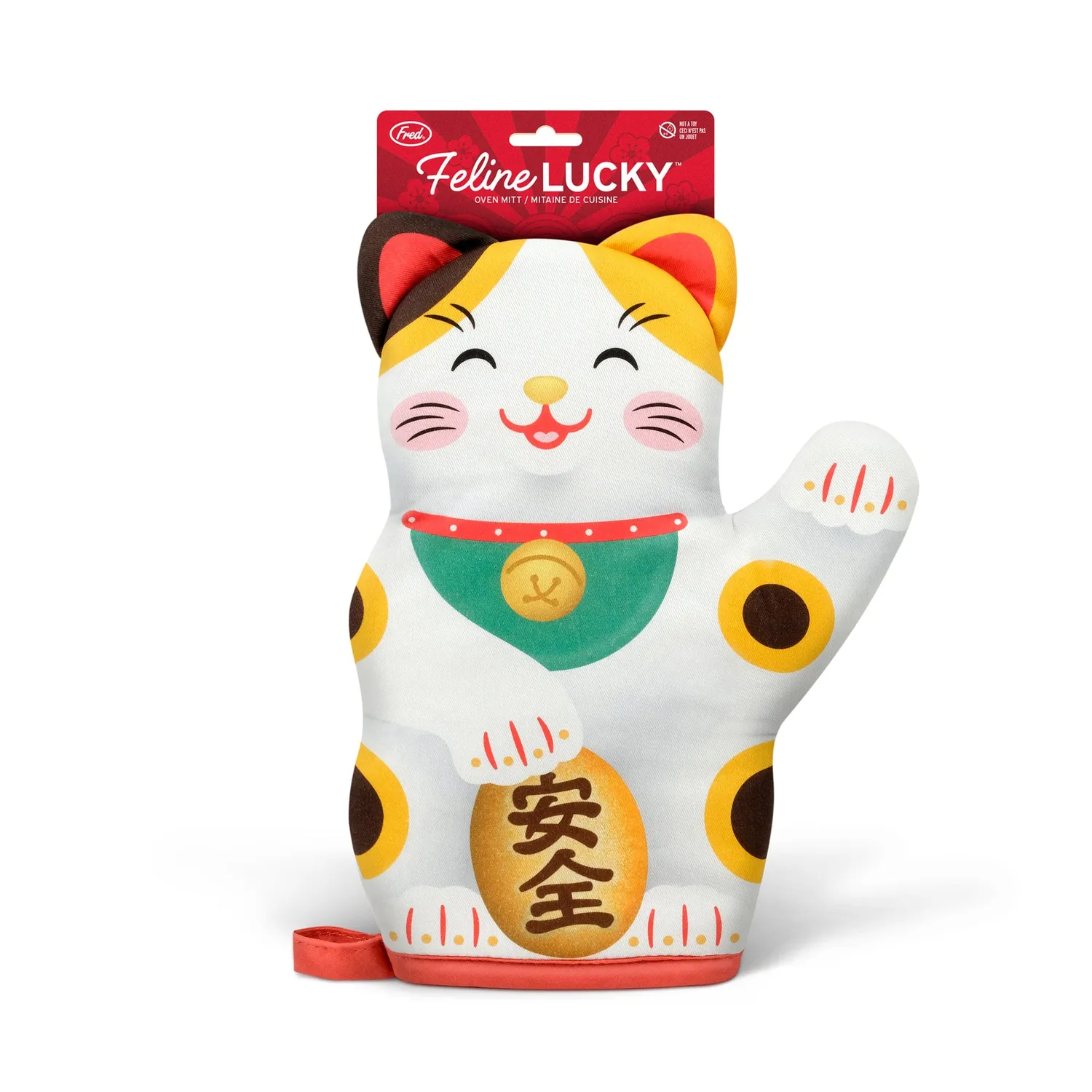 Fred Feline Lucky ovnhandske bomuld med kat