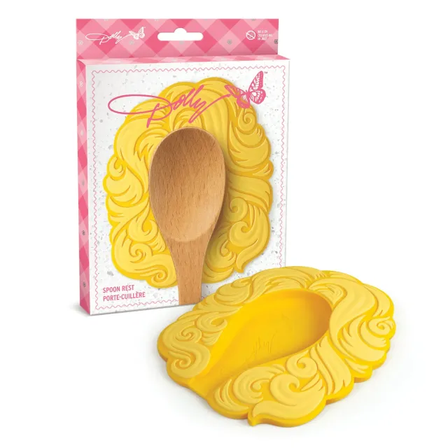 Fred Dolly Spoon Rest skeskeholder gul silikone