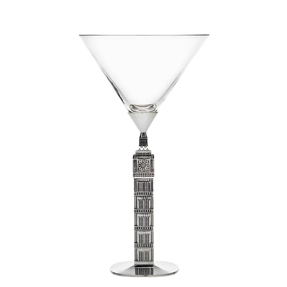 Godinger Landmark Big Ben Martini martiniglas 8oz krystal