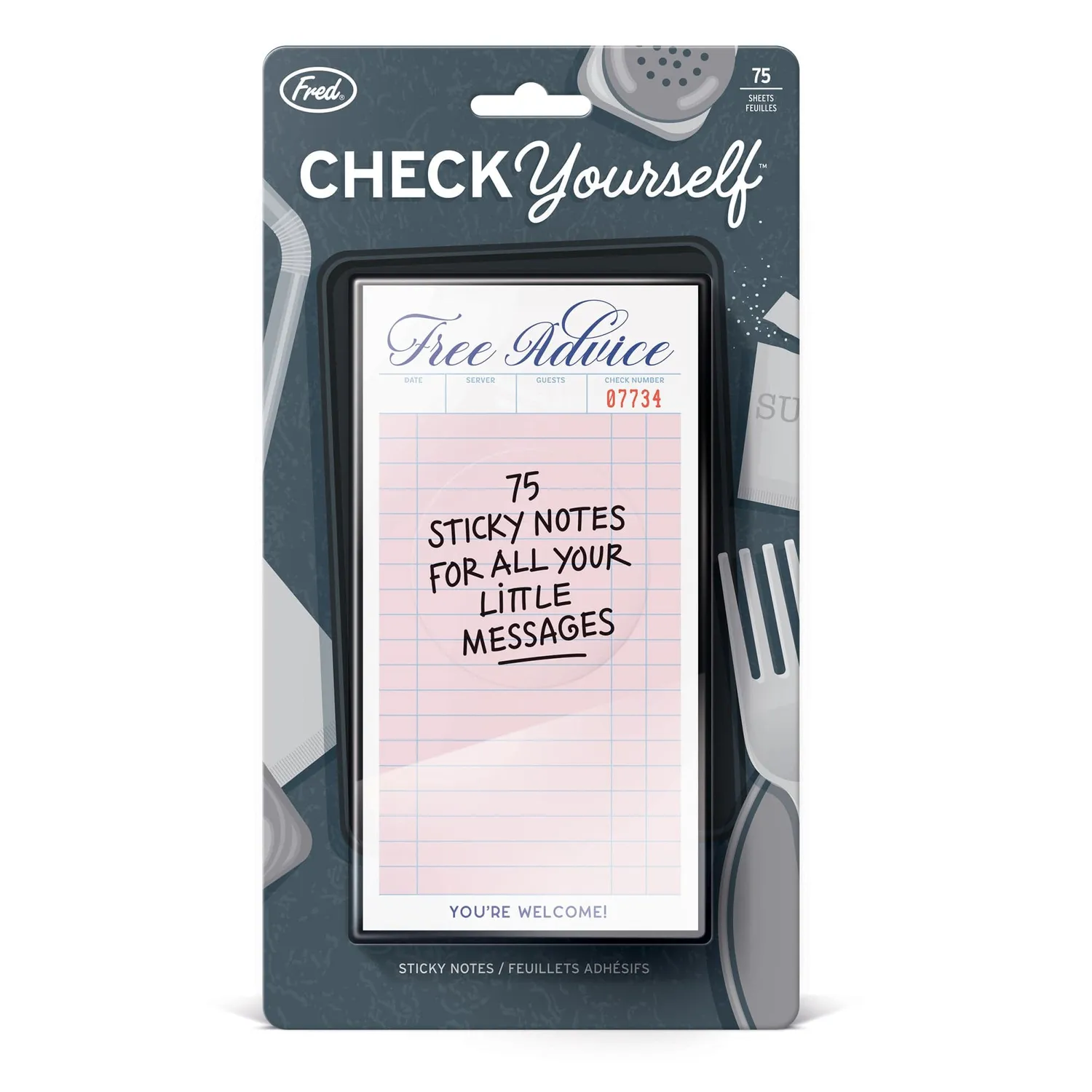 Fred Check Yourself sticky notes blok 75 ark