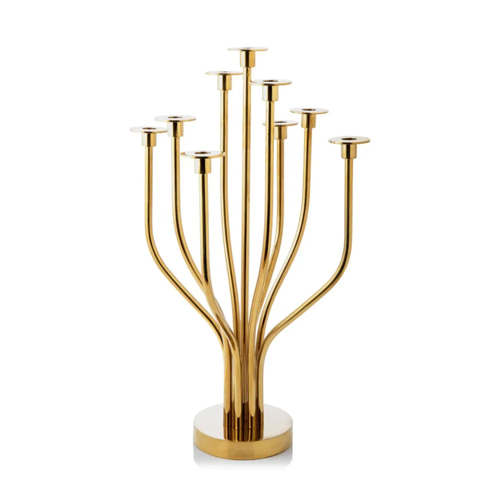 Godinger Radiant Tree 9 Light kandelaber guld