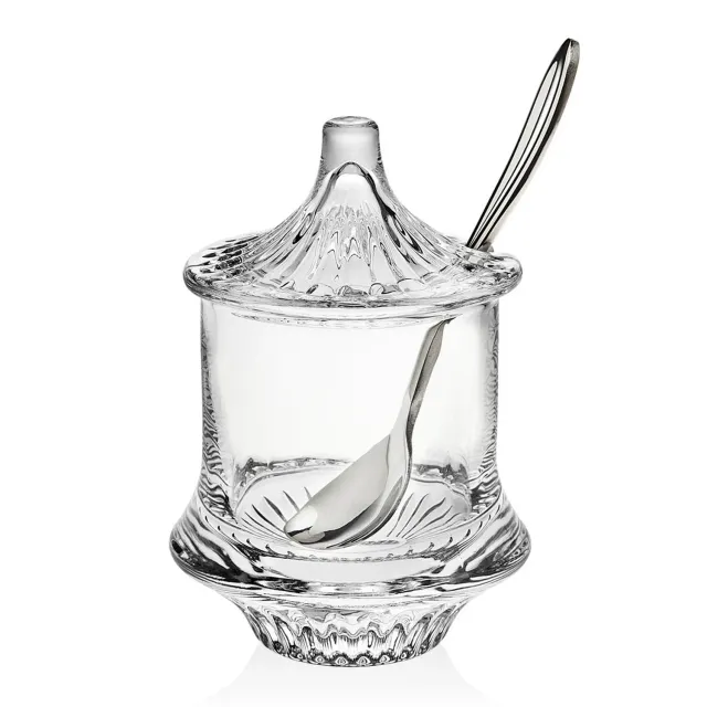 Godinger Regal marmeladeglas med ske 18 cl krystal