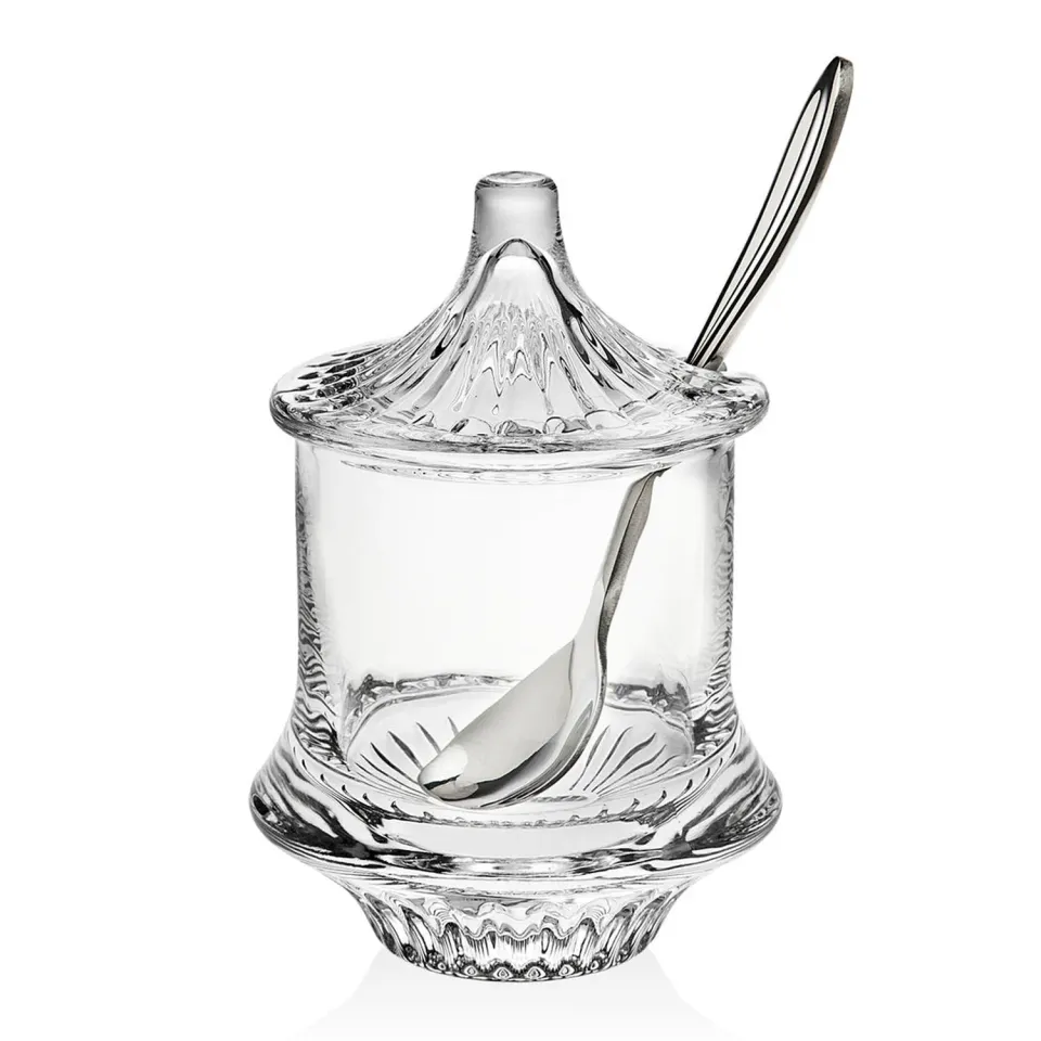 Godinger Regal marmeladeglas med ske 18 cl krystal