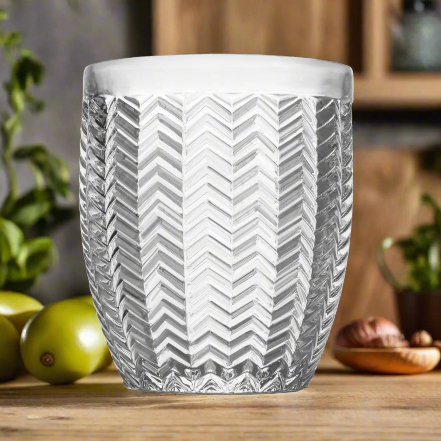 Godinger Twill whiskyglas krystal chevron 320 ml