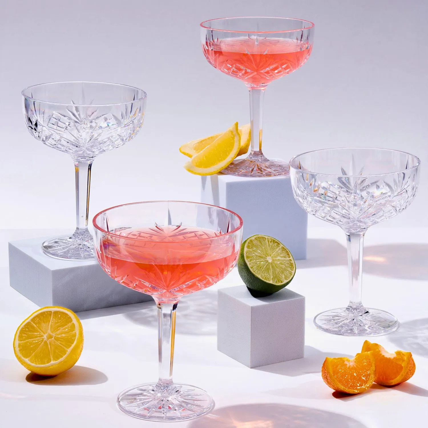 Godinger Dublin Champagne Coupe glas 4 stk akryl