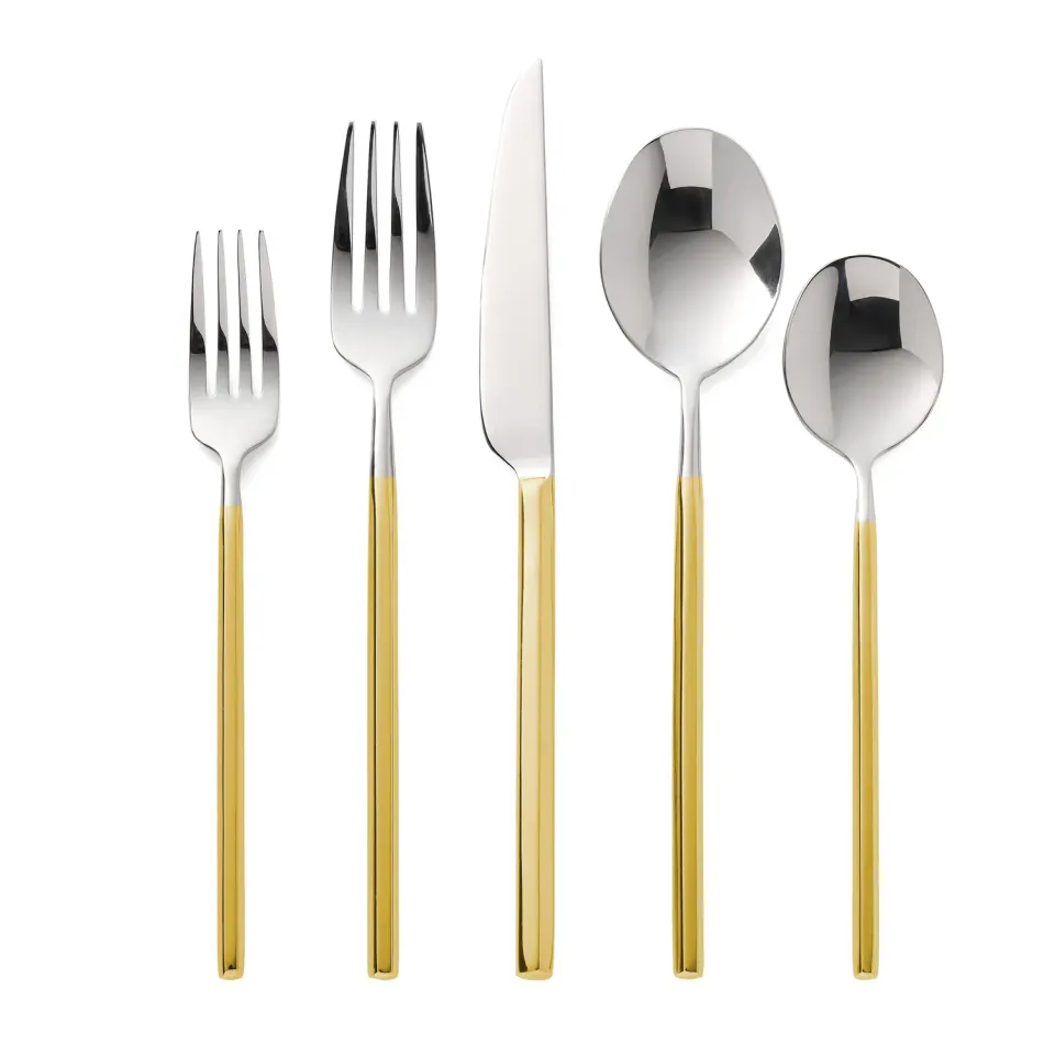 Godinger Esagono Mirrored Gold bestiksæt 20 dele